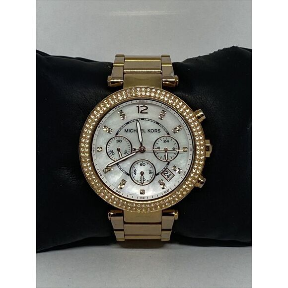 Michael Kors Parker MK5491 Women's Stainless Steel Analog Dial Quartz Watch VK18 - Picture 1 of 12